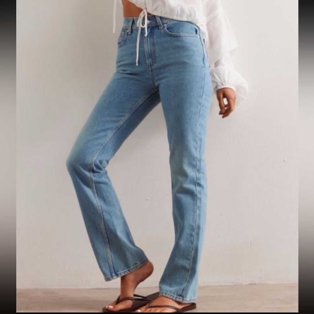 We The Free Light Blue Straight Leg Jeans